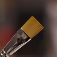 沧州产发货191扁平头面膜刷粉底液专用刷bb霜隔离霜刷化妆刷子 经典黑 M191 人造纤维