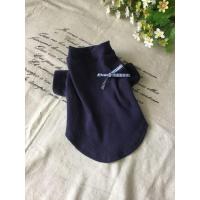 宠物衣服小狗两袖套头T恤带蝴蝶结 藏蓝T恤格子蝴蝶结 XS-超小型