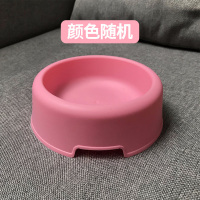 狗碗猫碗宠物双碗防打翻狗盆猫食盆猫咪中小型犬自动饮水狗狗用品 单碗颜色随机 小号[适合0-7斤幼犬猫]
