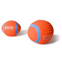 狗狗玩具发声玩具球泰迪法斗小狗金毛大型犬磨牙耐咬幼犬宠物用品 橄榄球小号