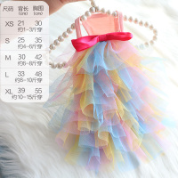 狗狗衣服夏季薄款泰迪比熊小型犬猫咪兔宠物衣服子 春夏新款-七彩渐变蓬蓬裙 XS（约适合1-4斤穿）收藏加购，任2件95折