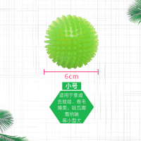 狗狗玩具球宠物玩具耐咬发声弹力球大型犬磨牙金毛泰迪洁齿训练球 翠绿 小号