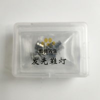 宠物狗鞋灯渐变爆闪长亮防掉灯不刺眼 夹住绑带方便携带 鞋灯电池【十颗装】 S-小型