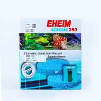 EHEIM德国过滤桶替换棉鱼缸精巧桶过滤棉活性炭棉250/350/ 250蓝棉