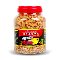 冻干虾南极磷虾血鹦鹉罗汉鱼食发财虾皮龟粮金银龙鱼乌龟饲料虾干 280ML南极磷虾1桶