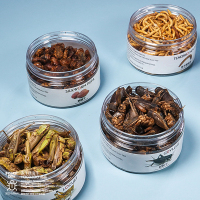 鬃狮饲料虫干冻干面包虫蝗虫蟋蟀干蜥蜴水龟粮昆虫干龟饲料 冻干蟋蟀粉5g