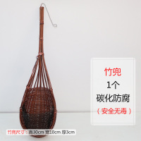 石斛兰盆栽 竹兜栽好 挂兜 石斛苗 鼓槌球花金钗晶帽龟背铜皮天宫 挂壁竹兜1个 带盆栽好