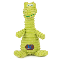 绮敏训练小狗狗玩具泰迪金毛耐咬磨牙发声比熊哈士奇幼犬宠物用品 啾啾鳄鱼-(绿色)