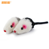 宠物猫玩具兔毛小老鼠猫玩具兔皮老鼠剪毛老鼠 5只装
