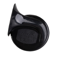 汽车蜗牛喇叭12V通用摩托车超响高音低防水电车货车24V鸣笛电喇叭 黑色 一个装高音12V 单喇叭 通用