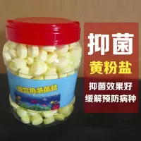 海盐鱼缸专用水族鱼盐杀菌观赏鱼用盐锦鲤养鱼矿物盐海水盐黄粉盐 片状杀菌盐1000克桶装