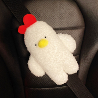 汽车头枕护颈枕护肩套可爱潮牌卡通个性创意睡觉座椅枕头靠枕靠垫 萌小鸡护肩(单个)