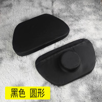 不变形美容床枕头美容院专用防塌带圆柱长方形圆形美睫小枕头加长 典雅黑 皮革款加厚板防塌