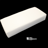 PU皮革枕头海绵枕芯护颈枕凉枕午睡头枕医院美容院防水枕头 乳白