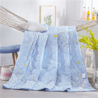 空调被夏凉被双人薄被子薄款夏季被子单人学生春秋被芯可机洗夏被 一剪梅 [110x150cm]标准儿童尺寸