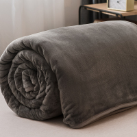 珊瑚绒毯子冬季加厚保暖法兰绒毛毯单人宿舍学生床单小被子 丽美人-星空银 100x120cm[铺盖两用-办公室午睡毯]