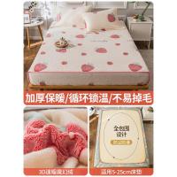 珊瑚绒床笠单件冬季加厚法兰绒床罩床单防滑固定席梦思床垫保护套 拥抱自然-速暖魔幻绒 48x74cm[3D魔幻绒循环锁温枕