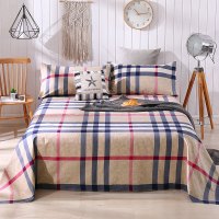 纯棉老粗布床单单件加厚三件套大炕单子亚麻全棉夏季双人夏天特厚 宝格丽 上下铺用120*230[不要枕套]加厚1.5斤