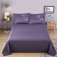 全棉床单单件1.5米1.8床双人公主婚庆床品学生宿舍单双人纯棉被单 烟熏 160cmx240cm单件床单