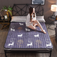 床垫软垫1.8m床褥子双人折叠保护垫子薄学生防滑1.2米单人垫被1.5 草原之恋 90x200cm[学生宿舍床]