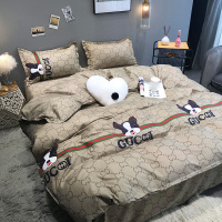 北欧风潮牌大牌被套四件套4男女学生宿舍单人床单三件套床上用品2 L摩登人生 1.0儿童床