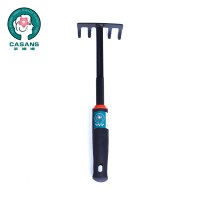 耙子小型黑铲四件套园艺工具用品翻土种植树大号铁锹锄头种花 五齿锄