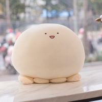 胖胖圆球软萌捏捏脸兜兜小章鱼可爱毛绒玩具抱枕玩偶布娃娃送女孩 团子章鱼 23厘米