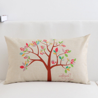 大号抱枕腰枕套北欧简色棉麻抱枕腰靠背汽车靠垫办公室沙发靠枕套 XSM-001 30X50cm(仅枕套)