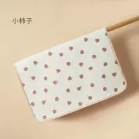 婴儿隔尿垫透气防水可洗纯棉宝宝隔夜垫床垫姨妈垫月经垫 小柿子 30x50cm