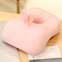 午睡枕小学生趴趴枕午休儿童趴着睡靠抱枕办公室便携枕头睡觉神器 粉兔 26*32*12cm