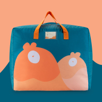 幼儿园被子收纳袋牛津布装衣服行李的袋子大号搬家整理打包袋神器 加厚青绿 中号：52*24*41cm【建议装儿童棉被+垫被