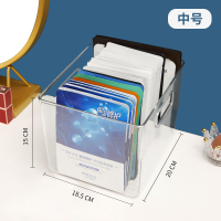 面膜收纳盒防尘桌面家用护肤宿舍化妆品网红整理小盒子神器大容量 升级款手提中号（约可放50片面膜）