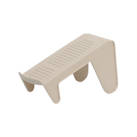 鞋子收纳神器宿舍省空间拖鞋双层鞋托架分层鞋架简易鞋柜收纳架 单足杏色5个装