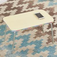 床上小桌子笔记本电脑桌学生宿舍懒人桌家用卧室书桌坐地简易饭桌 颜色随机(普通款) 40*60*28[亏本]