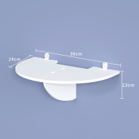 投影仪支架床头壁挂置物架免打孔托盘吊顶落地投影机墙挂架子通用家用卧室墙架挂壁墙上墙面配件墙壁托架挂架 飞碟款/两种安装配