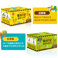 2册 象形识字卡 基础篇+提高篇 幼儿园 早教 启蒙3-6岁识字卡片书籍看图识字儿童认字卡基础识字宝宝学前识字汉字识物卡