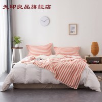 无印良品绿野山谷系列 初秋毯 纯棉单人纱布毛圈毛巾被 WYSKT1671