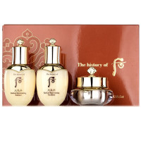 韩国 后(Whoo)护肤套装天气丹套盒水乳面霜护肤化妆品 天气丹花献中样三件套[假一赔十]