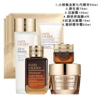 【新版】雅诗兰黛Estee Lauder 面部护肤套装礼盒原生液七代小棕瓶抗蓝光眼霜智妍面霜女士护肤品 抗衰佬六件套装