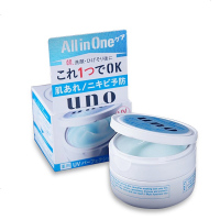 资生堂(Shiseido)uno吾诺润肤乳液多效合一面霜补水保湿 控油平衡 uno面霜-蓝(多效合一)80g