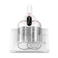 海尔(Haier)除螨仪家用手持床上大吸力双杯智能除螨仪 超声波紫外线杀菌去螨虫 热风除湿 HZ-C9W