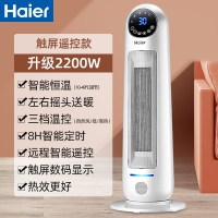 海尔(Haier)遥控款取暖器家用暖风机立式电浴室热风机冷暖两用电暖气节能省电速热暖器卧室办公室烤火炉HNS2203A