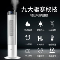 海尔Haier 取暖器加湿家用暖风机立式电暖风浴室热风电暖器省电速热电暖气烤火炉冷暖两用加湿白色HNS2208