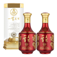 五粮液股份2瓶礼盒白酒优品浓香型高度52度 500mlc