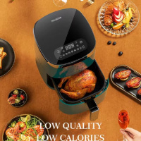 美菱空气炸锅4508电子款 大容量家用智能多功能电炸锅无油低脂全自动薯条机