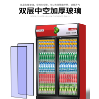 ZL-900L大双门展示柜直冷藏单双门冰箱商用保鲜柜超市啤酒饮料柜立式冰柜