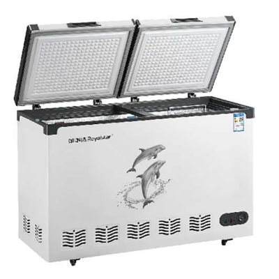 荣事达冰柜BCD-278冷藏冷冻双温冰柜顶开门冷柜(平底、冷藏冷冻室平分1295*640*900)