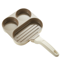 小熊(bear)小熊煎蛋锅早餐锅煎蛋神早餐锅 CP-JG065 灰色 三孔 明火款