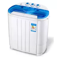 双桶双缸小型半全自动洗衣机家用甩干脱水婴儿童学生小洗衣机|3.6KG升级款双桶蓝色
