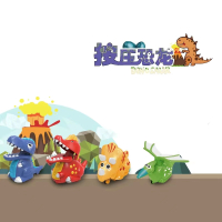按压恐龙惯性车玩具 随机款